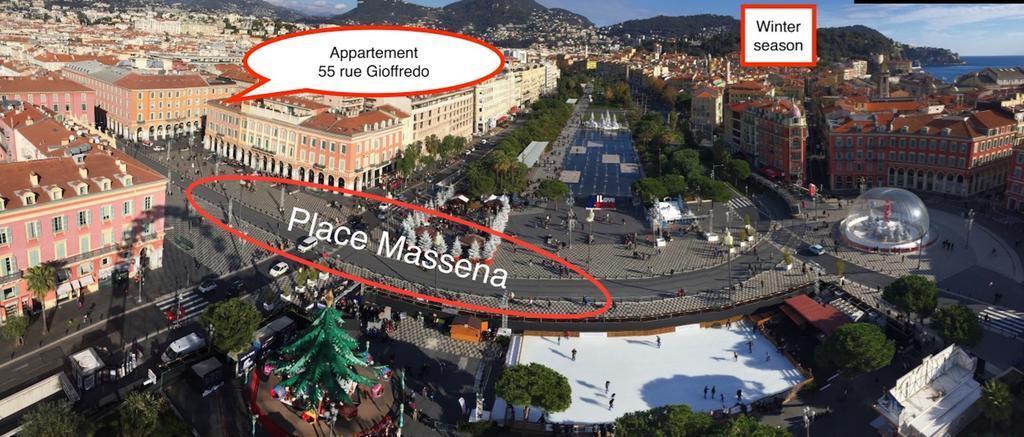 2 Bedrooms Appartement In Central Location On The Famous Place Massena Nizza Kültér fotó